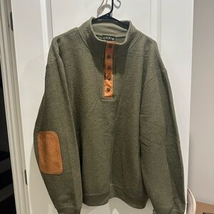 Orvis Men's Olive Wool Sweater/Pullover